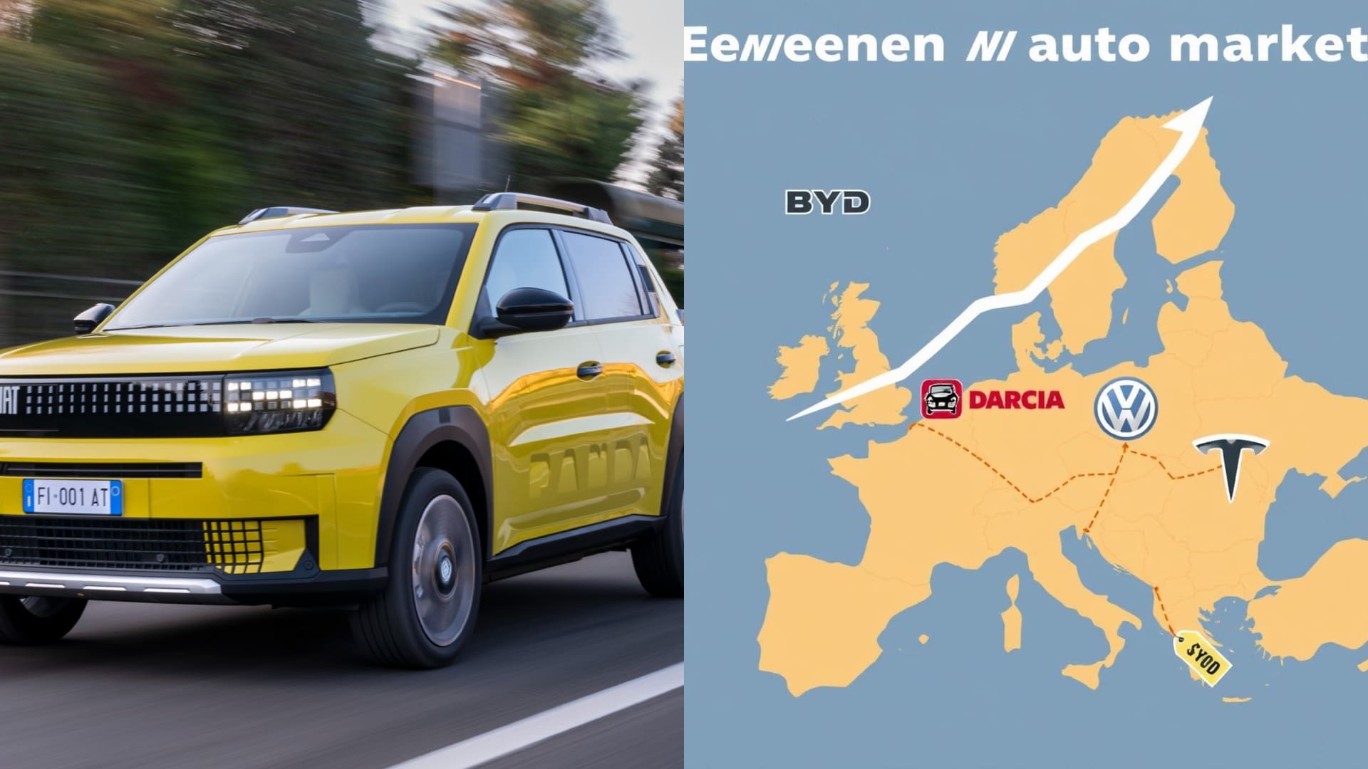BYD na Europa: queda de Dacia, VW e Tesla; tarifas elevam preços de carros