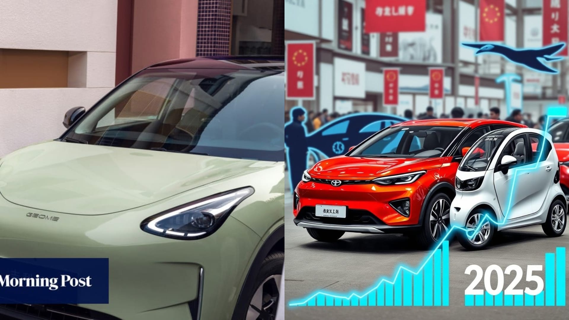 Geely e Wuling dominam as vendas de EVs na China, deixando Tesla e BYD para trás