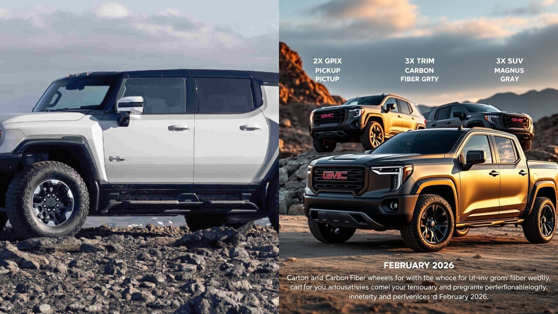 GMC Hummer EV 2026: ofertas de fevereiro com financiamento, leasing e a nova Carbon Fiber Edition