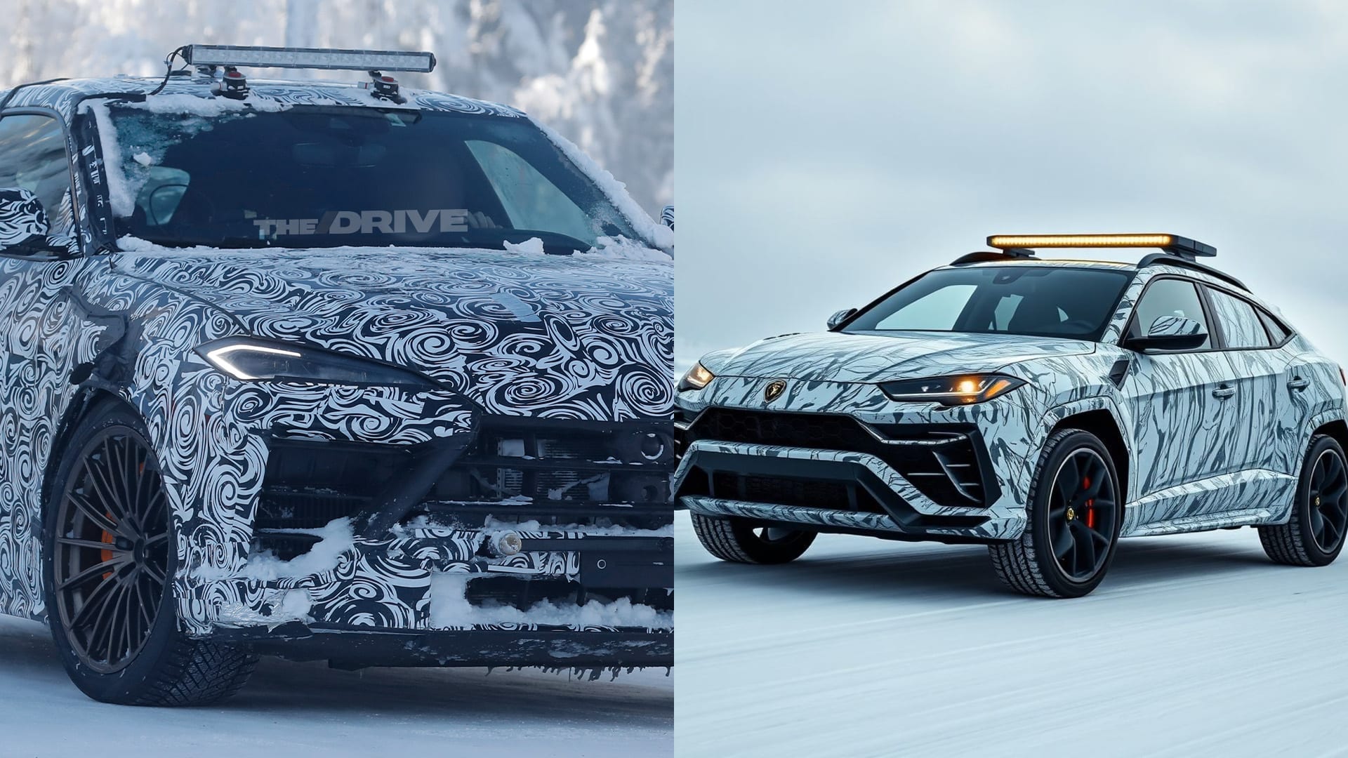 Surpresa: Lamborghini Urus SE Performante em testes traz barra de luz no teto