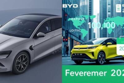 BYD: queda de 41% nas vendas de NEVs em fevereiro, mas exportações superam 100 mil