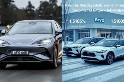 BYD registra mês de maior venda na Suécia em quase um ano