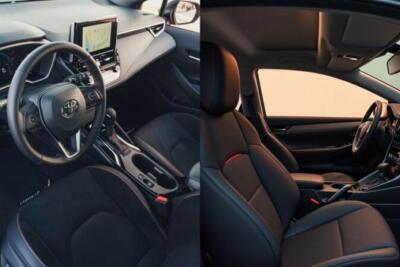 Interior do Corolla FX Hatchback 2026 ganha bancos esportivos e tela digital: o que muda?
