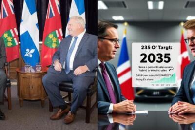 Legault rejeita preocupações de Ford sobre o mandato de veículos elétricos de Quebec