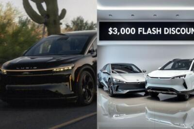 Lucid lança desconto relâmpago de US$3.000 para Air e Gravity no fim do trimestre