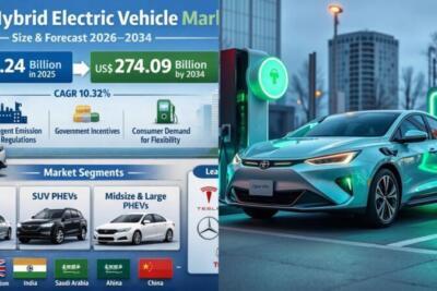 PHEV pode alcançar US$ 274 bilhões até 2034, impulsionado por regulações e demanda