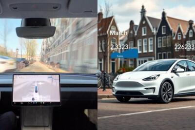 Tesla registra 1.819 veículos na Holanda em março e avança na aprovação do FSD